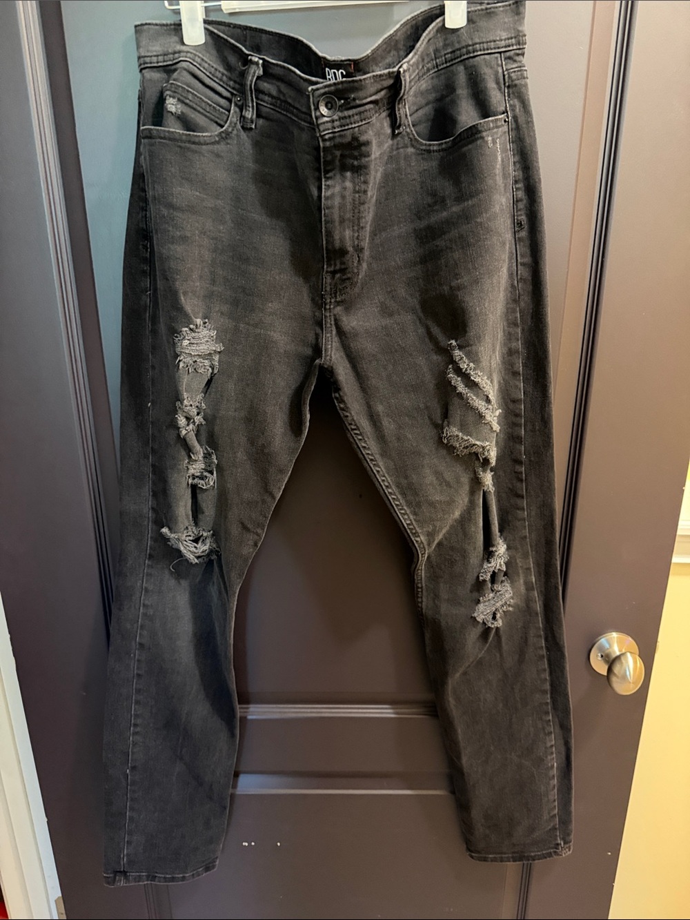 BDG Black Distressed Slim Men's Jeans
